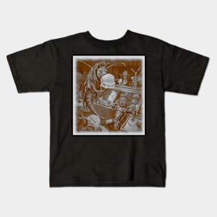 locust with lions head enjoying ice cream Kids T-Shirt